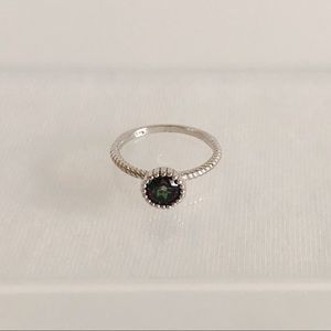 925 Sterling Silver Mystic Fire Topaz Ring